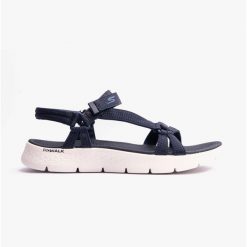 Sandały damskie SKECHERS Go Walk Flex Sandal Sublime. Białe sandały Skechers, bez wzorów, bez obcasa, bez zapięcia. Za 199.99 zł.