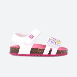 Sandały AGATHA RUIZ DE LA PRADA 242935A Biały. Białe sandały Agatha Ruiz de la Prada, bez wzorów, z syntetyku, bez obcasa, bez zapięcia. Za 186.82 zł.