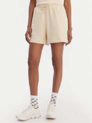 Reebok Szorty sportowe Jacqueline RK25500CCW Beżowy Regular Fit. Brązowe szorty sportowe Reebok, bez wzorów, z bawełny. Za 99.99 zł.