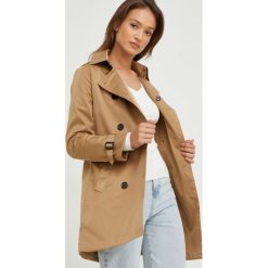 Answear Lab trencz damski kolor brązowy przejściowy dwurzędowy. Brązowe płaszcze Answear Lab, l, bez wzorów, klasyczne, bez kaptura. Za 299.99 zł.