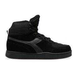 Buty miejskie damskie DIADORA MI BASKET MOON. Czarne buty treningowe Diadora, bez wzorów, z nylonu, bez zapięcia. Za 199.99 zł.