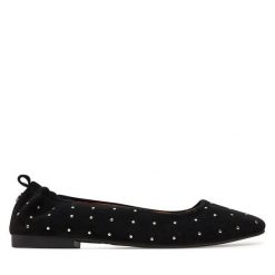 Baleriny Pepe Jeans. Czarne baleriny Pepe Jeans, bez wzorów, z jeansu, bez obcasa, bez zapięcia. Za 259.99 zł.