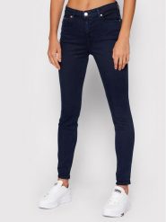 Tommy Jeans Jeansy Nora DW0DW09209 Granatowy Skinny Fit. Niebieskie jeansy Tommy Jeans, bez wzorów, z bawełny. Za 259.99 zł.