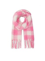 Jenny Fairy Szalik 4W4-005-AW23 Różowy. Czerwone szaliki i kominy Jenny Fairy, bez wzorów, z poliesteru. Za 59.99 zł.