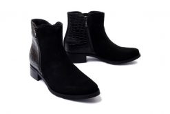 BIOECO BY ARKA 2881 czarny, botki damskie. Czarne botki Bioeco by Arka, bez wzorów, z polaru, bez obcasa, na obcasie, bez zapięcia. Za 184.95 zł.