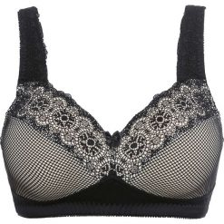Biustonosz "minimizer" bez fiszbinów bonprix czarno-cielisty. Biustonosze marki bonprix. Za 59.99 zł.