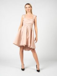 Pinko Sukienka "Virgilia" | 101938 A16A | Kobieta | Różowy. Czerwone sukienki Pinko, bez wzorów, z poliesteru, eleganckie, bez kołnierzyka, bez ramiączek, mini, asymetryczne. W wyprzedaży za 459.00 zł.