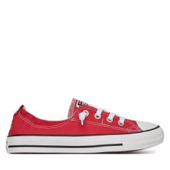 Trampki Converse. Czerwone trampki Converse, bez wzorów, retro, bez zapięcia. Za 239.99 zł.