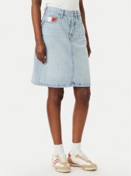 Tommy Jeans Spódnica jeansowa Claire DW0DW23474 Niebieski Regular Fit. Niebieskie spódnice Tommy Jeans, bez wzorów, z jeansu. Za 449.99 zł.