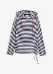 Bluza z materiału interlock z bawełny organicznej. Szare bluzy bonprix, bez wzorów, z bawełny. Za 129.99 zł.