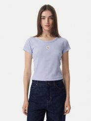 Calvin Klein Jeans T-Shirt LV047C200G Niebieski jasny Slim Fit. Niebieskie t-shirty Calvin Klein Jeans, xl, bez wzorów, z bawełny, bez kołnierzyka, bez ramiączek. Za 169.99 zł.