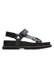 Clarks Skórzane sandały w kolorze czarnym rozmiar: 37,5. Czarne sandały Clarks, bez wzorów, ze skóry, klasyczne, z otwartym noskiem, bez obcasa, bez zapięcia. Za 177.94 zł.