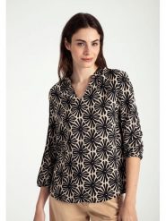 More & More Bluzka w kolorze beżowo-czarnym rozmiar: 40. Brązowe bluzki More & More, bez wzorów, z wiskozy, bez kołnierzyka, bez ramiączek. Za 113.99 zł.