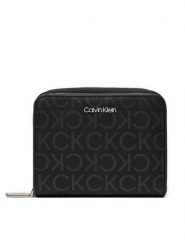 Calvin Klein Portfel Around Mono K60K612433 Czarny. Czarne portfele Calvin Klein, bez wzorów, ze skóry. Za 169.99 zł.