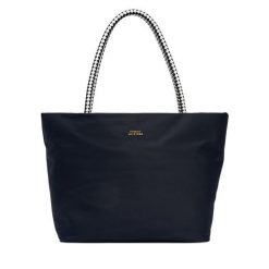 Torebka Tommy Hilfiger. Niebieskie shopper bag Tommy Hilfiger, bez wzorów, z nylonu, marine, bez dodatków. Za 569.99 zł.