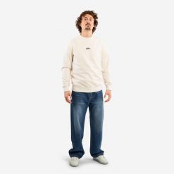 Second Life - Bluza skaterska z kolekcji Roos Zwetsloot, beżowa,... - Stan Dobry. Białe bluzy Decathlon, xs, bez wzorów, z bawełny, klasyczne, bez ramiączek, bez kaptura. Za 29.99 zł.