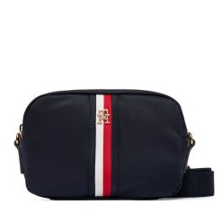 Torebka Tommy Hilfiger. Niebieskie listonoszki Tommy Hilfiger, bez wzorów, bez dodatków. Za 369.99 zł.