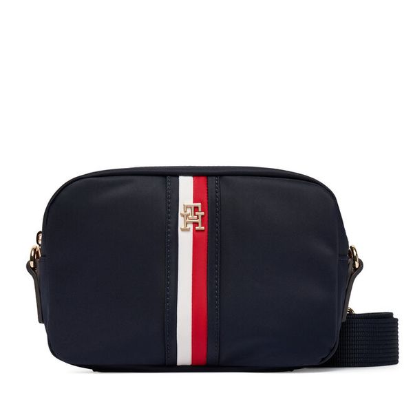 Torebka Tommy Hilfiger. Niebieskie listonoszki Tommy Hilfiger, bez wzorów, bez dodatków. Za 369.99 zł.