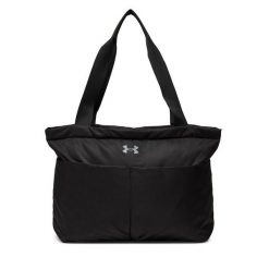 Torebka Under Armour. Czarne shopper bag Under Armour, bez wzorów, bez dodatków. Za 159.99 zł.