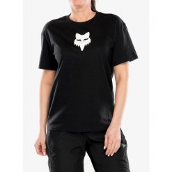 Koszulka damska Fox Head Basic Tee. Czarne t-shirty sportowe FOX, bez wzorów, bez ramiączek. Za 125.99 zł.