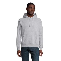 Bluza Unisex Stellar Melange Dla Dorosłych. Szare bluzy z kapturem SOL'S, m, bez wzorów, z bawełny, z kapturem. Za 158.99 zł.
