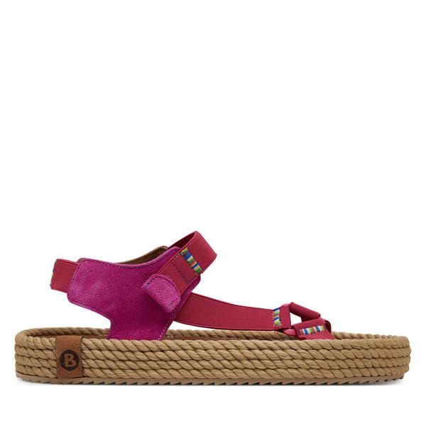 Sandały Bohonomad. Czerwone sandały Bohonomad, bez wzorów, bez obcasa, na płaskiej podeszwie, bez zapięcia. Za 279.99 zł.