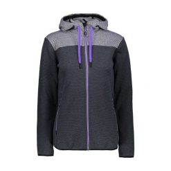 Bluza damska z kapturem CMP. Szare bluzy CMP, bez wzorów, bez ramiączek, z kapturem. Za 361.60 zł.