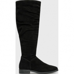 Tamaris - Kozaki. Szare kozaki Tamaris, z materiału. Za 329.90 zł.