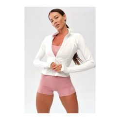 Damska bluza sportowa treningowa Rough Radical Zoya Zip. Białe bluzy bez kaptura ROUGH RADICAL, bez wzorów, bez kaptura, na jogę i pilates. Za 179.90 zł.