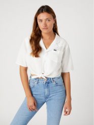 Wrangler Koszula Resort W5Q4LOW02 112332060 Biały Regular Fit. Białe koszule Wrangler, xl, bez wzorów, z bawełny, bez kołnierzyka, bez ramiączek. Za 149.99 zł.
