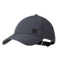 Czapka z daszkiem Summit Cap Ash UPF50. Szare czapki z daszkiem Buff, bez wzorów, z elastanu, klasyczne. Za 119.99 zł.