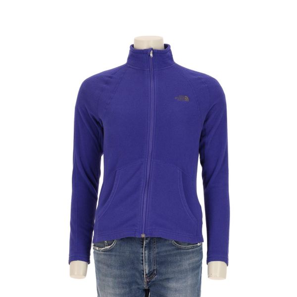 Second life - Kurtka polarowa damska The North Face - Jak nowy. Fioletowe kurtki przeciwdeszczowe The North Face, s, bez wzorów, z materiału, bez kaptura, trekkingowe. Za 190.96 zł.