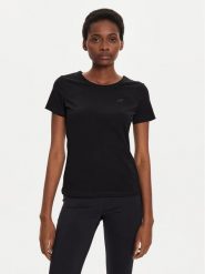 4F T-Shirt 4FWMM00TTSHF1845 Czarny Slim Fit. Czarne t-shirty 4f, l, bez wzorów, z bawełny, bez kołnierzyka, bez ramiączek. Za 39.99 zł.