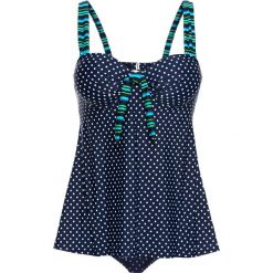 Tankini na fiszbinach (2 części) bonprix niebiesko-biały w groszki. Bikini marki 4f. Za 129.99 zł.