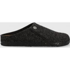 Birkenstock kapcie wełniane Zermatt Rivet kolor szary. Szare kapcie Birkenstock, bez wzorów, z gumy. Za 319.99 zł.