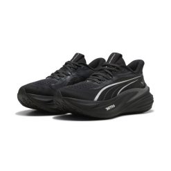 Damskie buty do biegania MagMax NITRO™ 2 Brightstride PUMA. Czarne buty do biegania Puma, bez wzorów, bez zapięcia, do biegania. Za 822.50 zł.