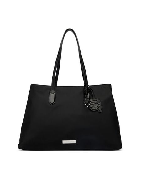 KARL LAGERFELD Torebka B2W30064 Czarny. Czarne shopper bag KARL LAGERFELD, bez wzorów, z materiału, bez dodatków. Za 635.99 zł.