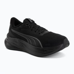 Buty do biegania PUMA MaxStride Lite. Czarne buty do biegania Puma, bez wzorów, z materiału, bez zapięcia, do biegania. Za 239.99 zł.