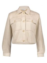 ONLY Kurtka koszulowa w kolorze beżowym rozmiar: S. Brązowe kurtki ONLY, s, bez wzorów, bez kaptura. Za 104.99 zł.