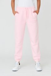 JUICY COUTURE Różowe spodnie Sora. Czerwone spodnie dresowe Juicy Couture, bez wzorów, z bawełny. W wyprzedaży za 299.99 zł.
