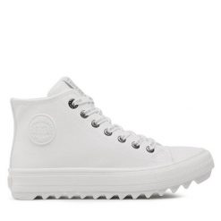 Trampki Big Star Shoes. Białe trampki BIG STAR SHOES, bez wzorów, retro, bez zapięcia. Za 159.99 zł.