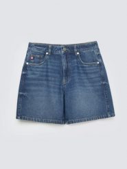 Szorty damskie jeansowe granatowe Soleil 588. Niebieskie szorty BIG STAR, bez wzorów, z bawełny, eleganckie. Za 159.99 zł.