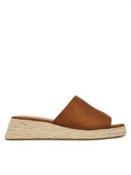 ONLY Shoes Espadryle 15341286 Brązowy. Brązowe espadryle ONLY SHOES, bez wzorów, ze skóry, bez obcasa. Za 139.99 zł.