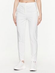 NAF NAF Spodnie materiałowe Erita XENP9 Écru Regular Fit. Spodnie materiałowe NAF NAF, bez wzorów, z bawełny. Za 299.99 zł.