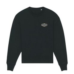 Bluza z kołnierzem typu Crewneck z lat 90. | Kolor Czarny | Rozmiar S | Carver. Czarne bluzy CARVER, s, bez wzorów, retro, bez ramiączek, bez kaptura. Za 279.90 zł.