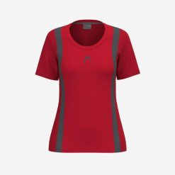 CLUB 25 TECH Koszulka damska. Czerwone t-shirty sportowe Head, xs, bez wzorów, z poliesteru, bez ramiączek. Za 119.00 zł.