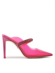 Kurt Geiger Klapki Duke Vinyl 9103952999 Różowy. Czerwone klapki Kurt Geiger, bez wzorów, z tworzywa sztucznego, bez obcasa, bez zapięcia. Za 439.99 zł.
