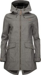 Damski płaszcz softshell Loap Lavila szary. Szare płaszcze Scarpa, m, bez wzorów, z materiału, eleganckie, z kapturem. Za 234.74 zł.