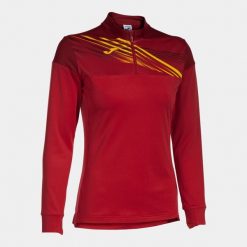 Bluza damska Joma Elite X. Czerwone bluzy bez kaptura Joma, l, bez wzorów, z elastanu, bez kaptura, do biegania. Za 117.75 zł.