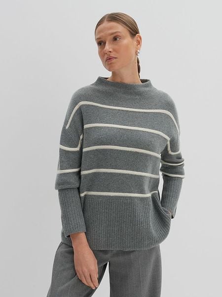 Someday Sweter "Tanalynn" w kolorze kremowo-szarym rozmiar: 38. Brązowe swetry someday., bez wzorów, bez ramiączek. Za 307.95 zł.